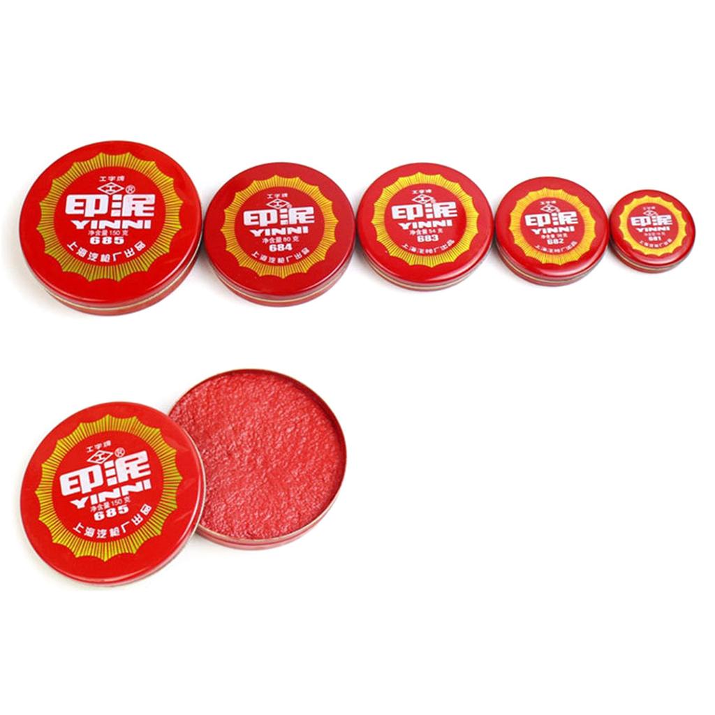 Red Thumbprint Ink Pad for Office Signing Contract/File/Document, Ink Pad Stamp
