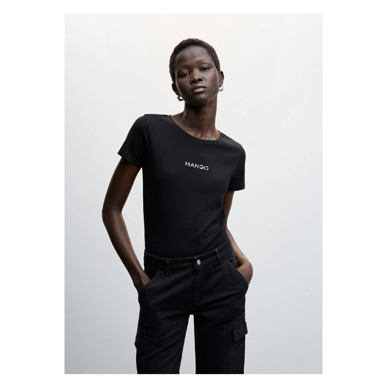 

Хлопковая футболка с логотипом