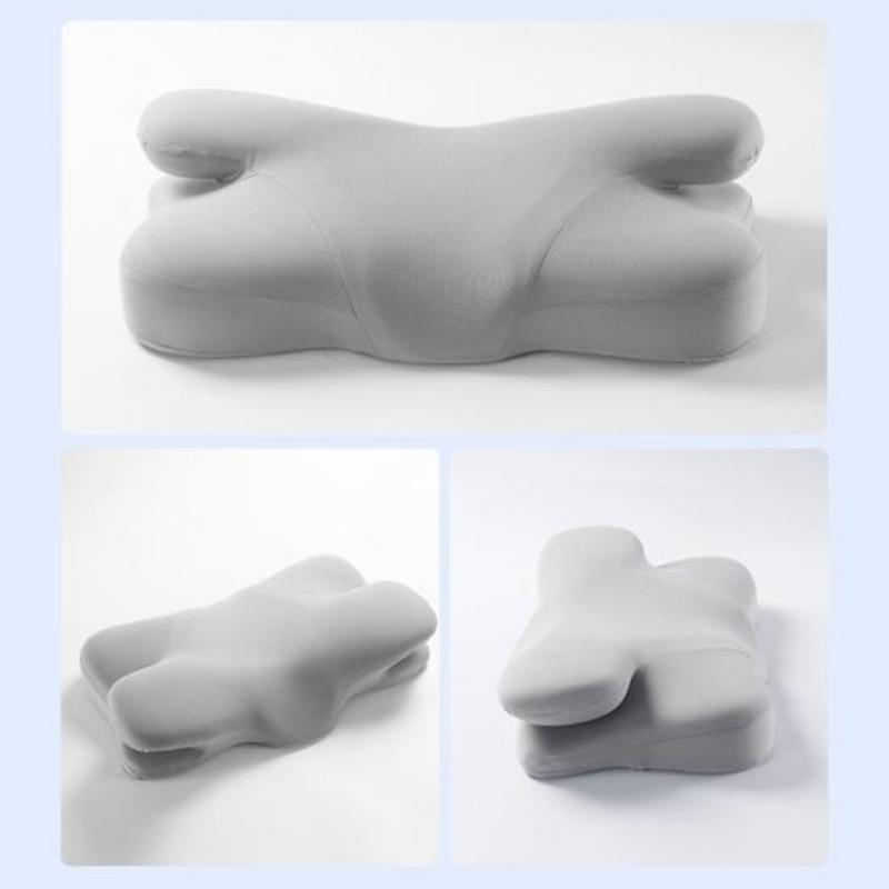 Chladivý prodyšný polštář na krk Měkký nastavitelný polštář z paměťové pěny se zapínáním na zip na spaní Krční ochranný polštář