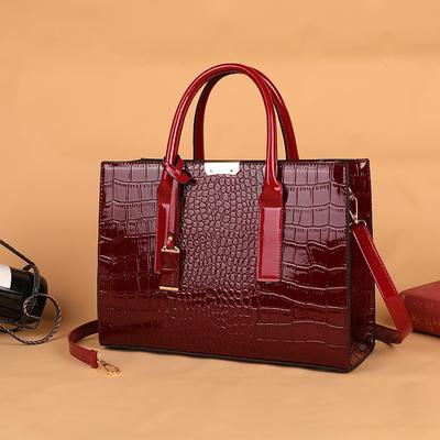 Crocodile Pattern Women's Handbag European and American Retro Women's Bag 2025 New Fashion Trendy Shoulder Bag Women's Bag