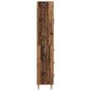 Highboard Reclaimed Wood 69.5 x 34 x 180 cm Engineered Wood and Glass