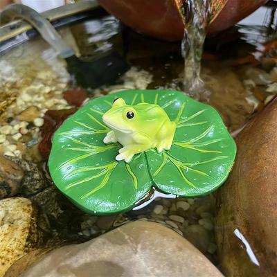 Resin Frog Garden Decor, Realistic Animal Ornament, Decorative Frog Sculpture Indoor And Outdoor Use, Perfect For Home, Balcony