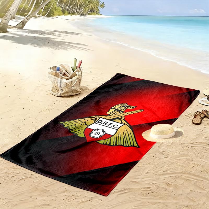 Doncaster Rovers Football Club Print Beach Towel Large Soft Quick Dry Towel For Beach Camping Swimming