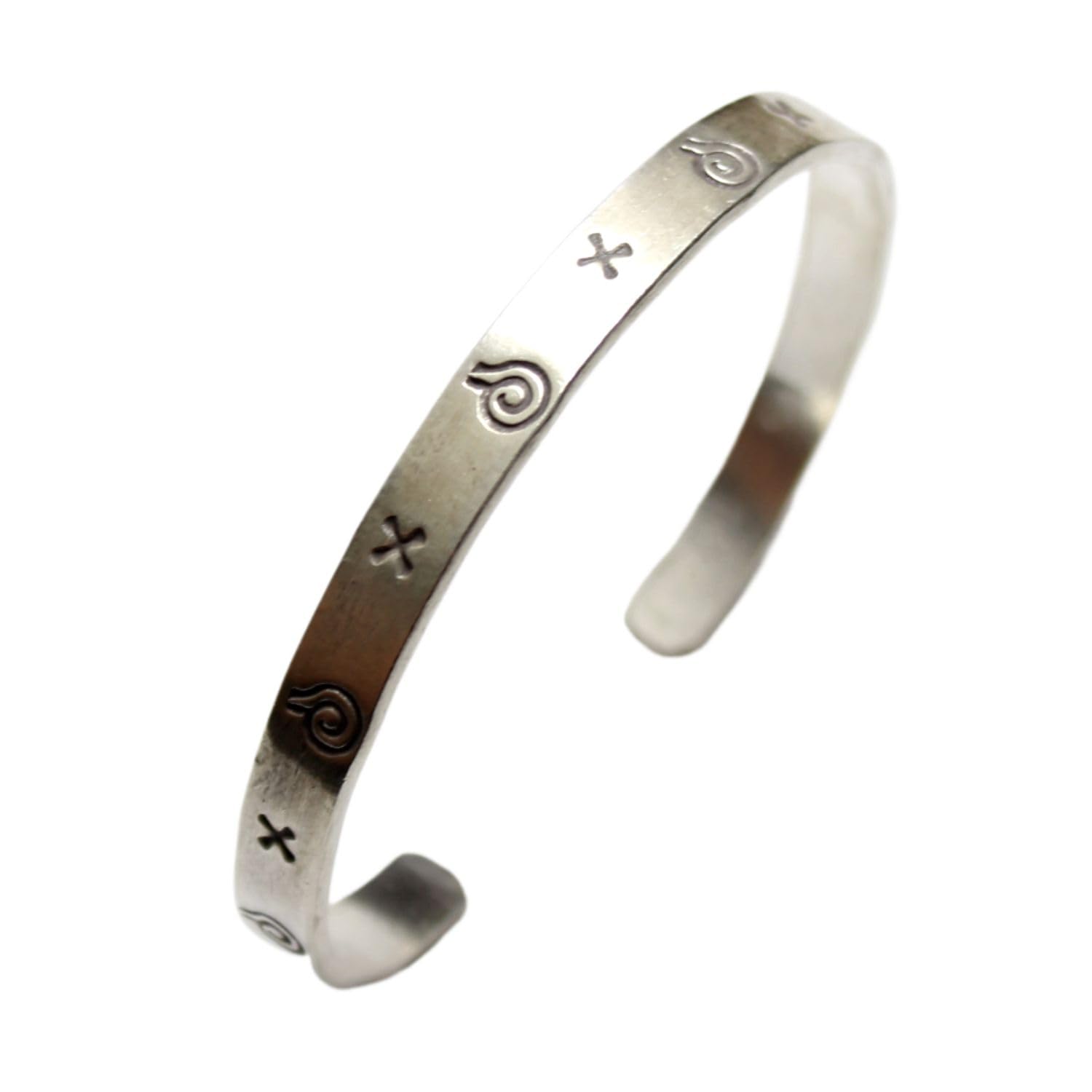

Karen Silver Bangle Bracelet Flat Tribal Karen Silver Carmelo [Mizal]