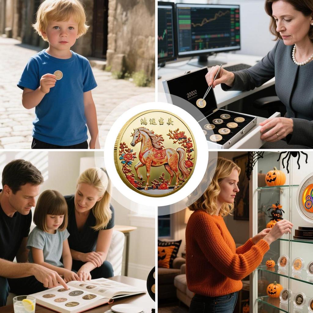 Chinese New Year Coin Good Luck Collectible Coin 2026 Year Of The Horse Souvenir Blessing Keepsake Chinese New Year Luck