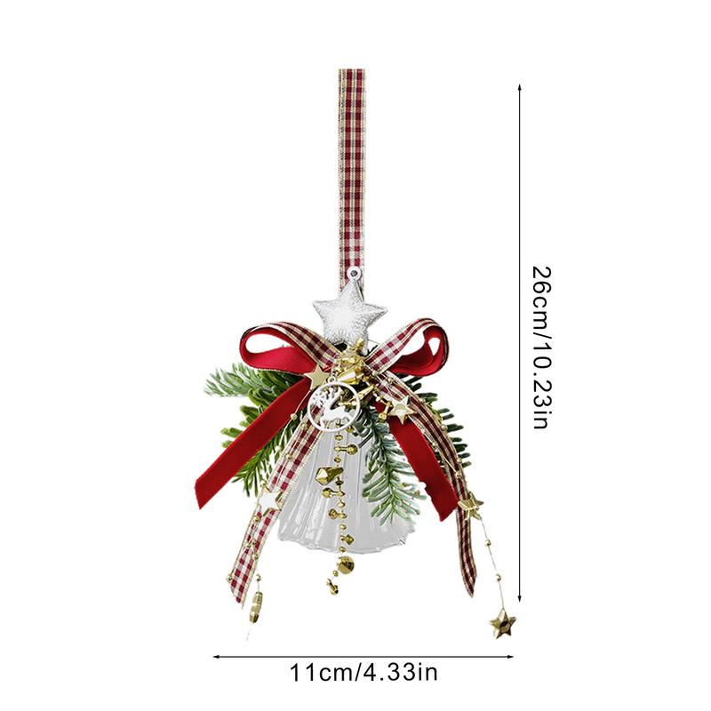 Christmas Bell Decor Bell And Doorbell For Christmas Bell With Ribbons Bell Pendants Ornament Craft For Christmas Tree Holiday