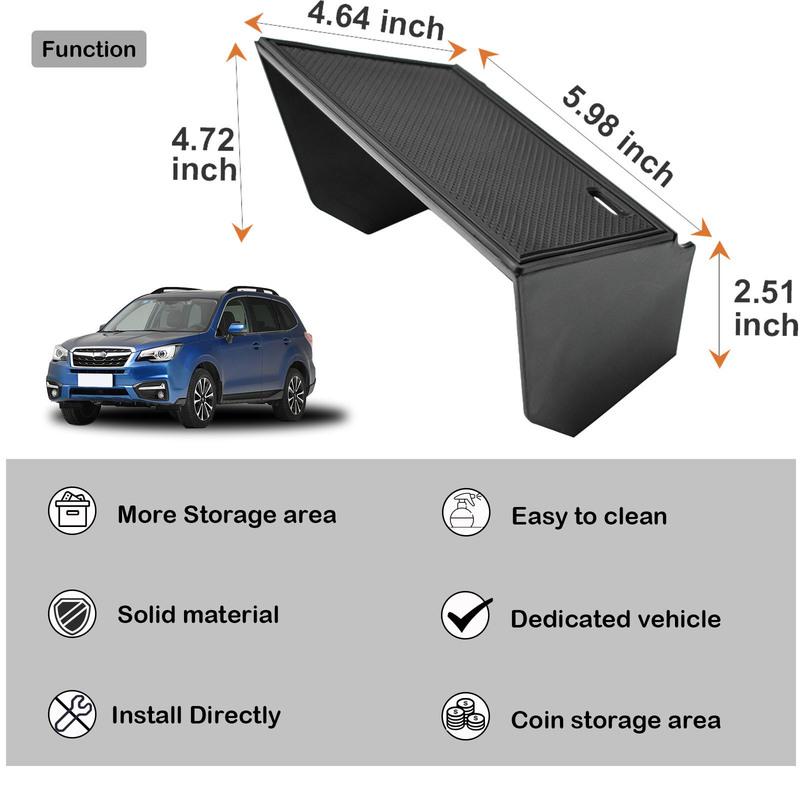 Center Console Tray Organizer for Subaru Forester 2013-2018 Middle Center Console Storage Box Gear Shifter Interior Accessories