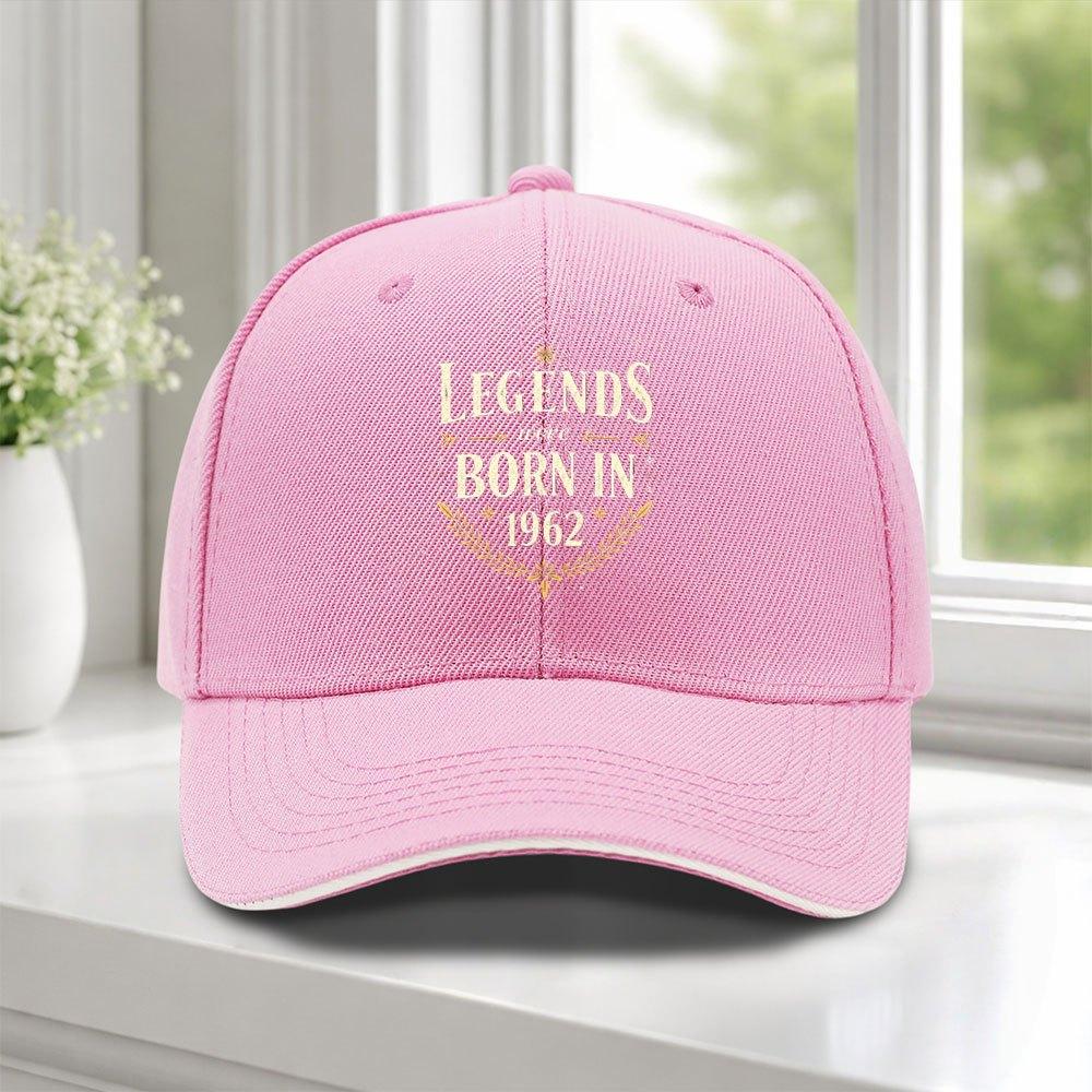 1962 Legendary Birth Sandwich Baseball Cap Adjustable Duckbill Hat For Weddings Parties Festivals Cycling Photography