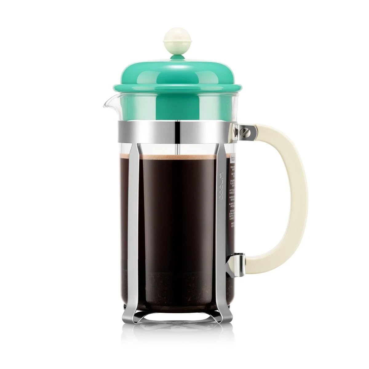 

BODUM CAFFETTIERA French Press Coffee Rush with Stainless Steel Filter and Glass for Immersion Product Maker, 1000ml, Green, Beaker, Coffee.