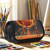 1pc Heat Basketball Design Double Layer Flip Pencil Case-Large Capacity Zipper Closure, Suitable for Schools, Offices and Travel, Ideal Birthday/holid