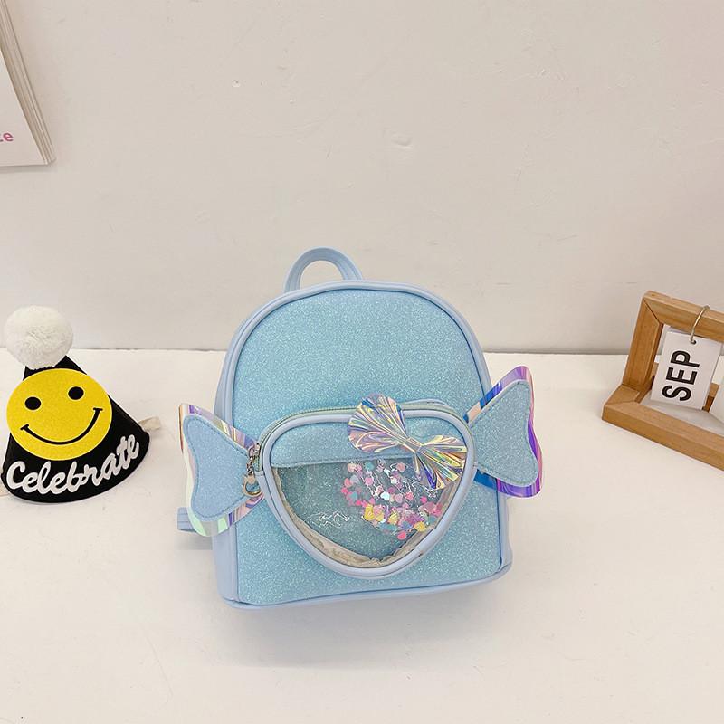 Adorable Cartoon Kids Backpack Lightweight Heart Wing Design For Girls And Boys With Durable And Comfortable Features For School Use