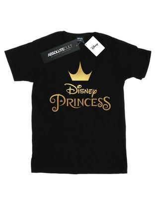 Camiseta feminina/senhora princesa coroa com logotipo de algodão namorado