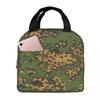 Splintertarn German WW2 Camouflage Army Military Camo Insulated Lunch Bag for Women Office Cooler Thermal Food Box Tote Portable