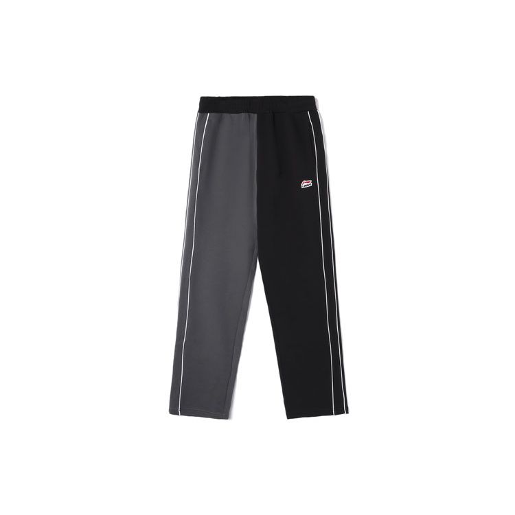 

Li Ning Серия спортивной моды Быстросохнущие трикотажные повседневные свободные длинные брюки прямого кроя Мужские брюки Черный Серый AKLR533-3 L