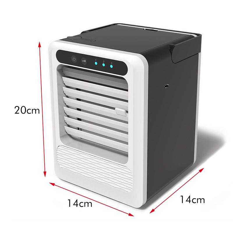 NEW USB Portable Air Conditioner Air Cooler Humidifier Purifier LED Light Personal Space Fan Mini Air Cooling Fan