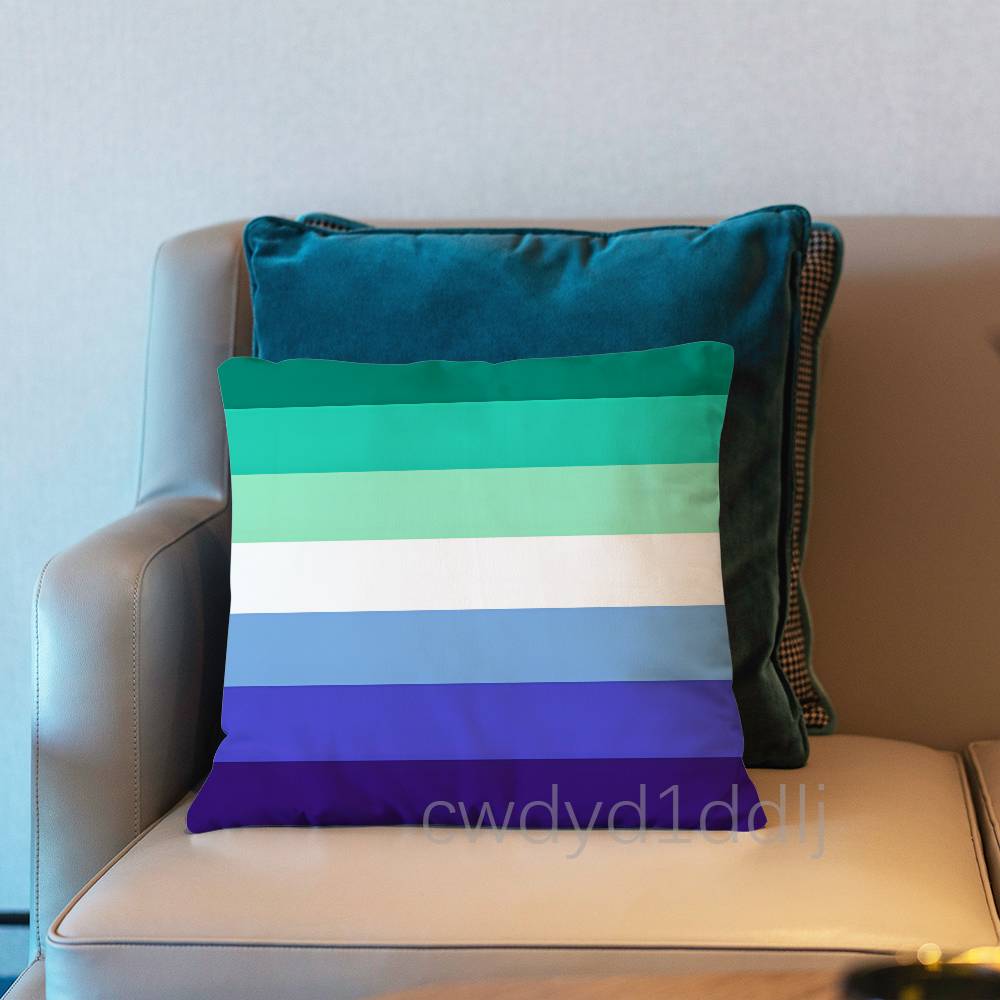 Lgbtq Flags Lesbian Pillow Case Short Plush Sofa Decorative Gift Home Double-sided Printing Cushio