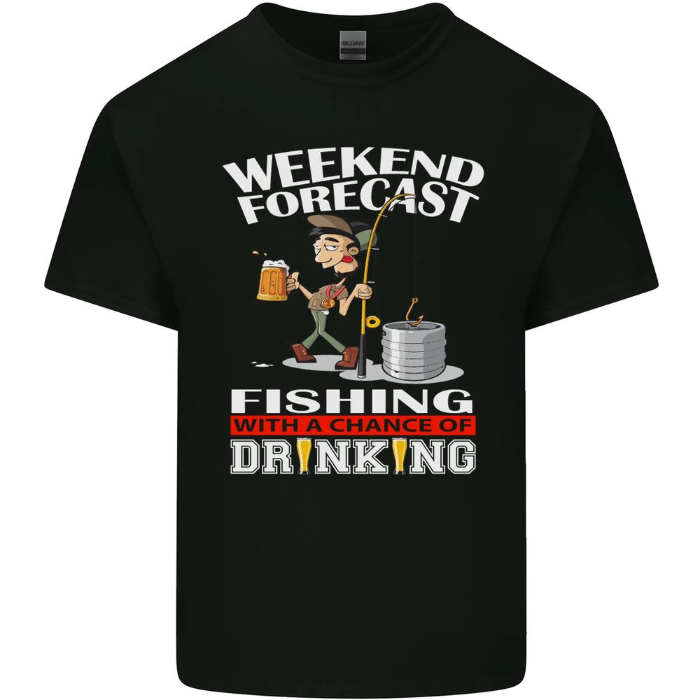 

Футболка унісекс «Fishing Weekend Forecast Funny Fisherman». S