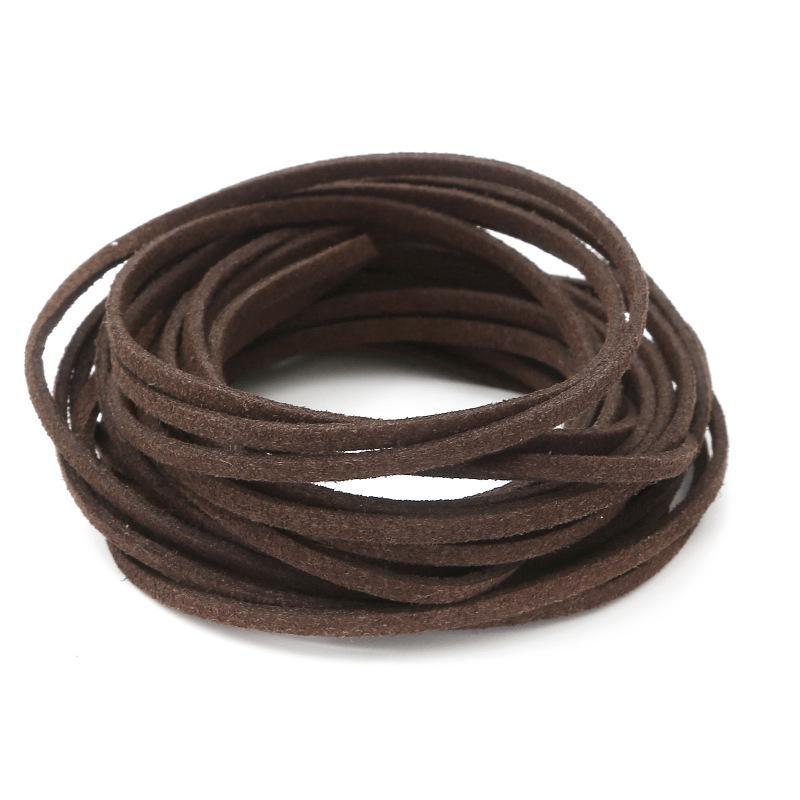 Korean suede rope for DIY jewelry making, 3mm braided wire for bracelets and necklaces. Add a touch of handmade to your accessories!