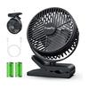 [Built-in 10,000mAh Battery] FreeFly Rechargeable Clip Fan, Tabletop Fan, Approximately 10CM Diameter Blades, Equipped with a 14cm Large Fan, 3-level