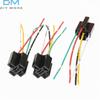 1/5 Pcs 5Pin Automotive Relay Socket Harness Connector Plug Bakelite Relay Base Seat for 12V 24V 4Pin 5Pin Auto Relay