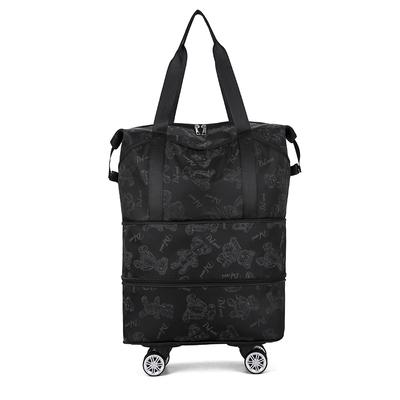 Upgraded Silent Universal Wheel Multi-function Large Capacity Removable Pulley Travel Wet and Dry Separation Boarding Bag