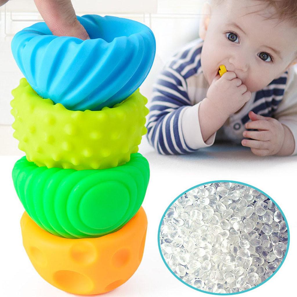 Baby Toy Puzzle Tactile Multi-Texture Hand-Catch Ball Baby Training Soft Ball