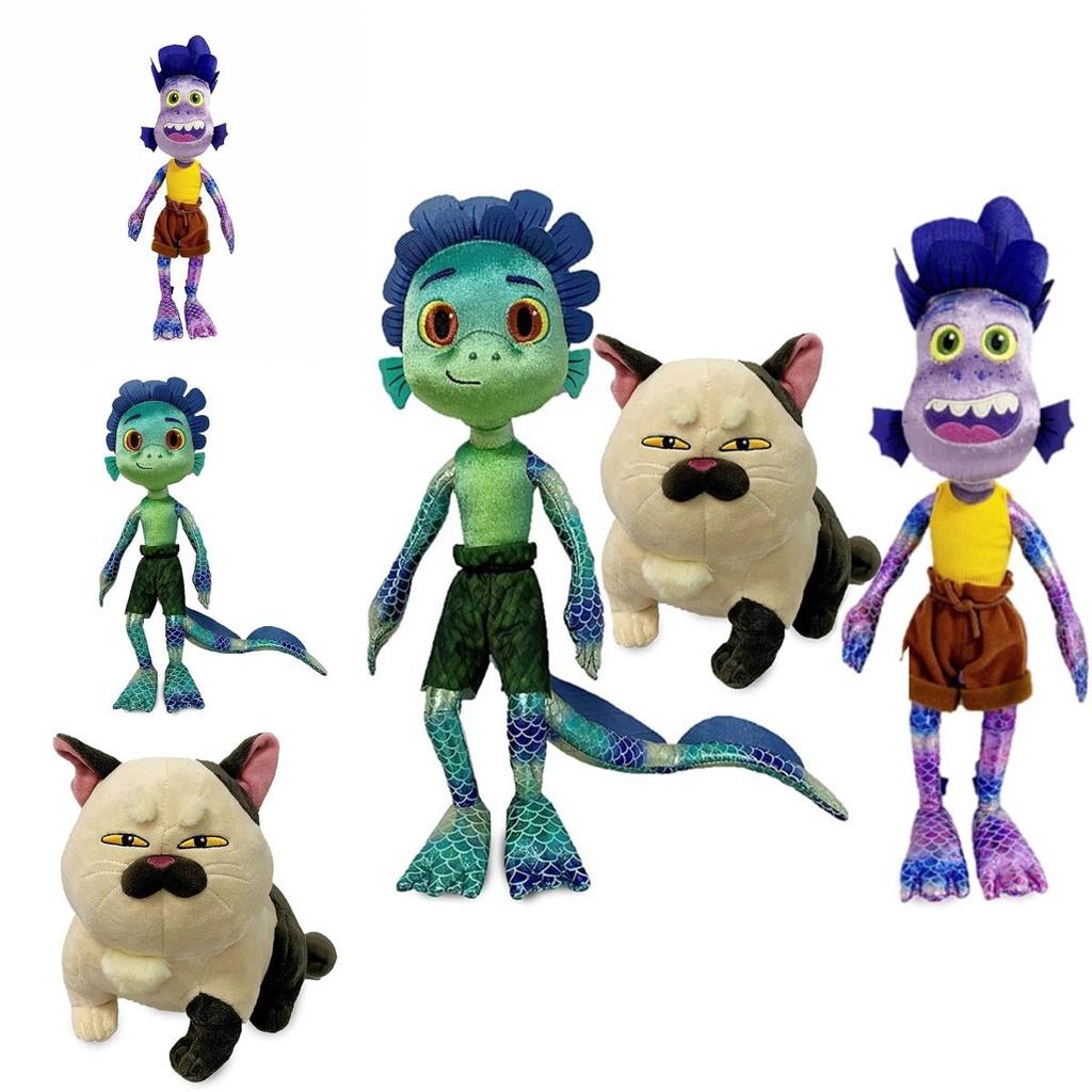 Adorable Cartoon Luca Alberto Julia Cat Sea Monster Boys Plush Toys Anime Figures Dolls