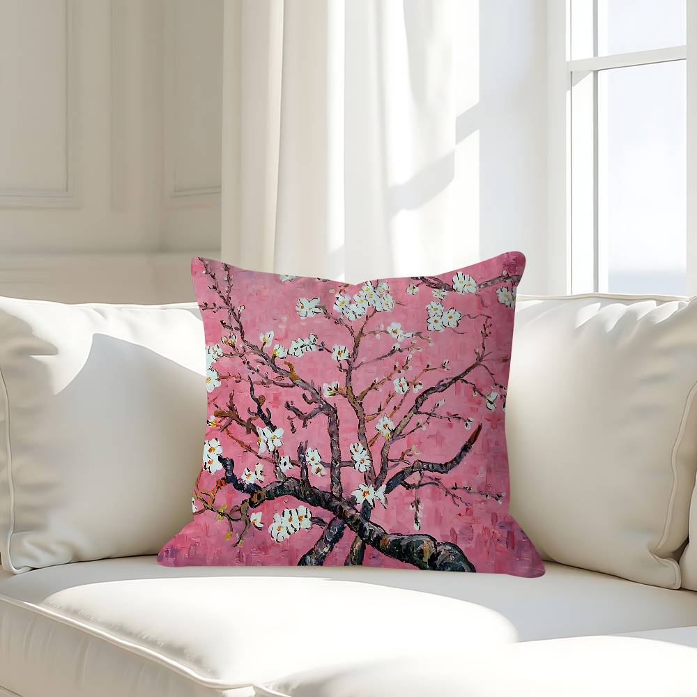 Van Gogh Famous Painting Cushion Cover Car Throw Pillow Case For Sofa Car Christmas Gift 40x40cm 45x45cm