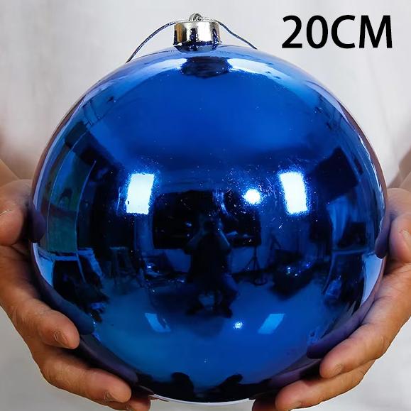 Nuova Grande Palla di Natale in Plastica Decorazione Infrangibile Ornamenti Colorati Modello MYD2026144 per Albero di Natale Centro Commerciale Hotel Vacanze