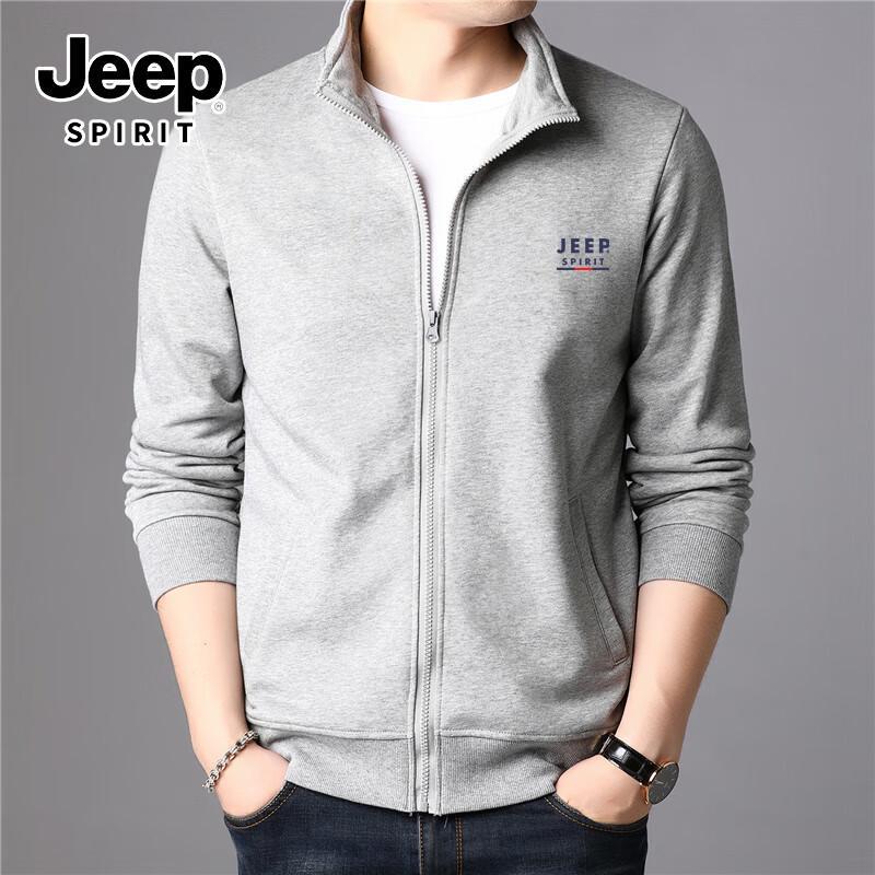 

JEEP SPIRIT Men s Stand Collar Casual Jacket 4XL
