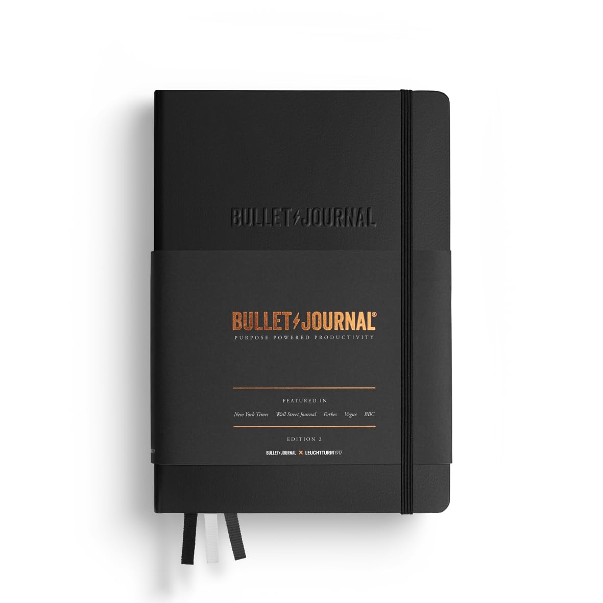 Leuchtturm Notebook A5 Dot Grid Bullet Journal Edition 2 Black 363572 Imported (Genuine Product)