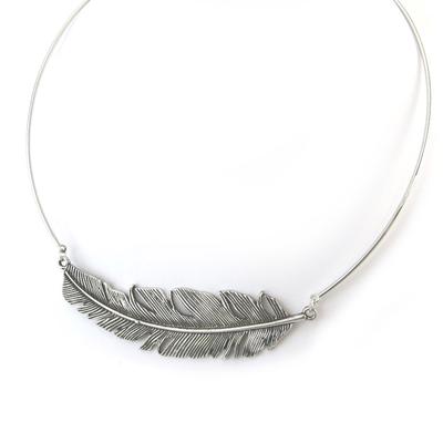 [N4084] - Silver 'Navajos' Cable Necklace