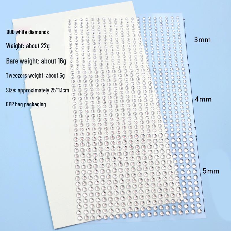 15-Color Crystal & Acrylic Face Stickers - Stage Beauty Diamonds