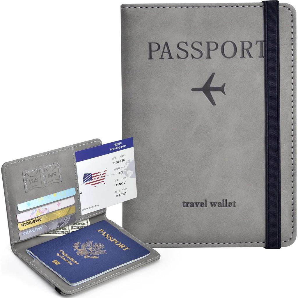 Passport Passport Storage Travel Perfect for Overseas Business Trips and Travel [XuJJJJunB] Cover, Case, Anti-Skimming, Multi-Function Pockets, Pouch,