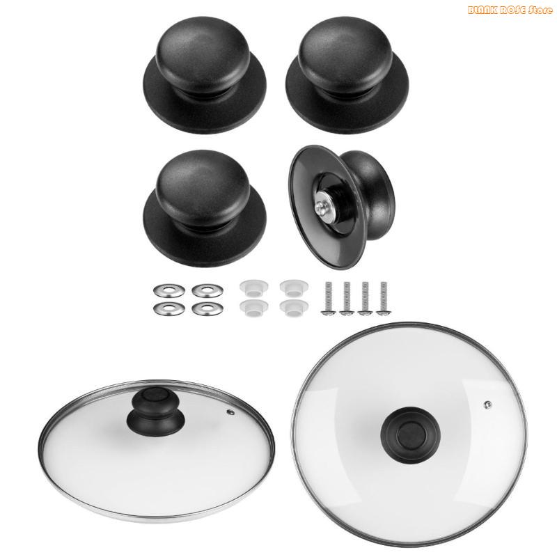 K1AE Pack of 4 Heat Resistant Lid Handles for Home and Outdoor Cooking Supplies