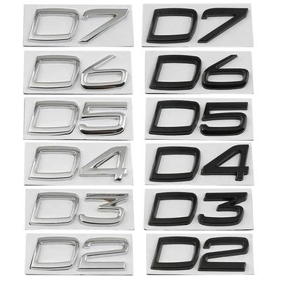 Auto Kov D2 D3 D4 D5 D6 D7 Logo Písmeno kufr Odznak Emblém Samolepka pro Volvo S40 S60 V40 V50 XC40 XC60 V60 S90 C30 XC90
