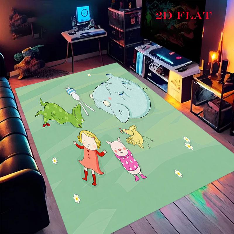 Tilly Friends Joy Carpet Rug for Living Room Bedroom Home Sofa Decoration,Kids play Nonslip Floor Mat