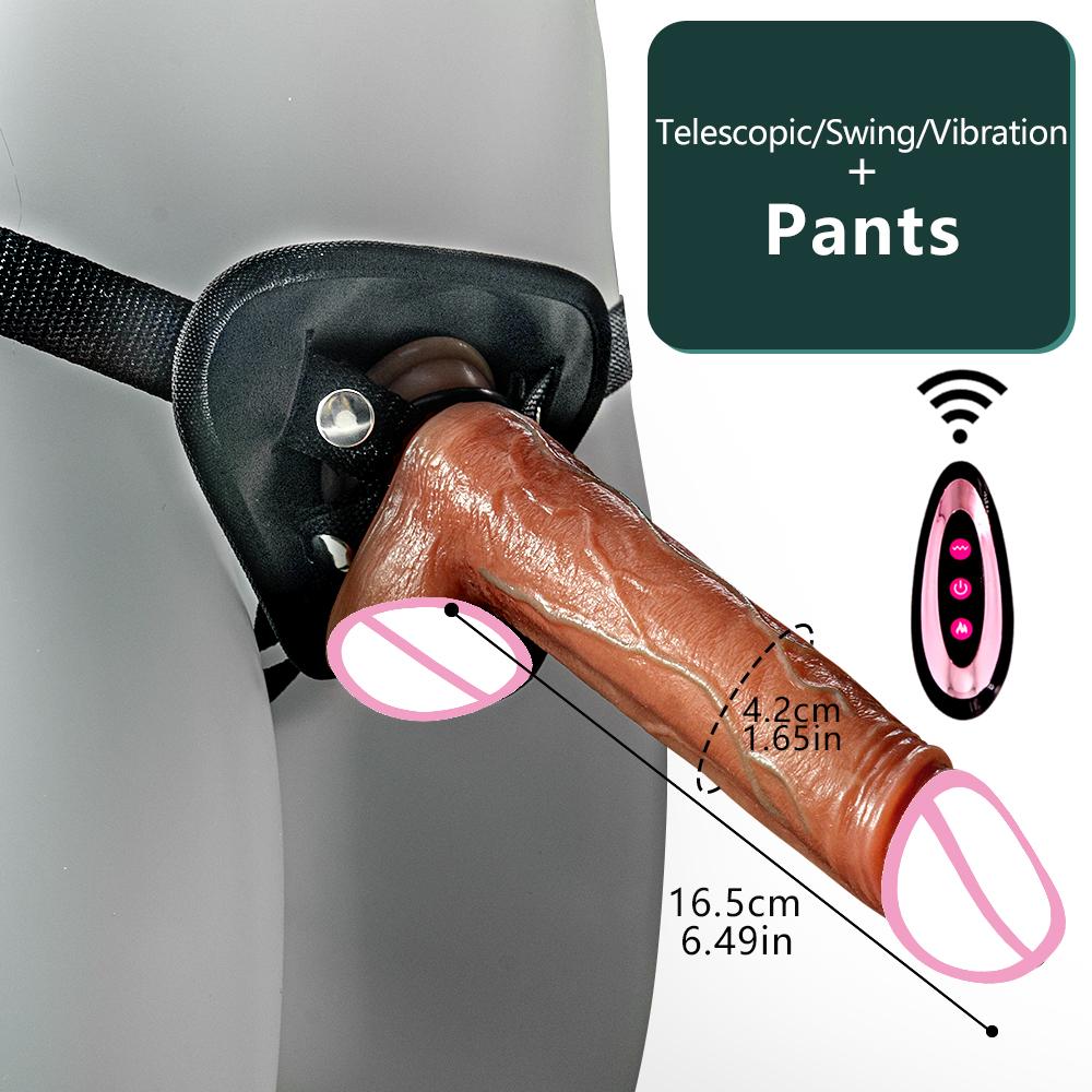 Vibrator Big Penis G-spot Dildos Telescopic Heating Thrusting Strap On Dildos Big Dick Vibrators For Women Lesbian Sex Toys 18+