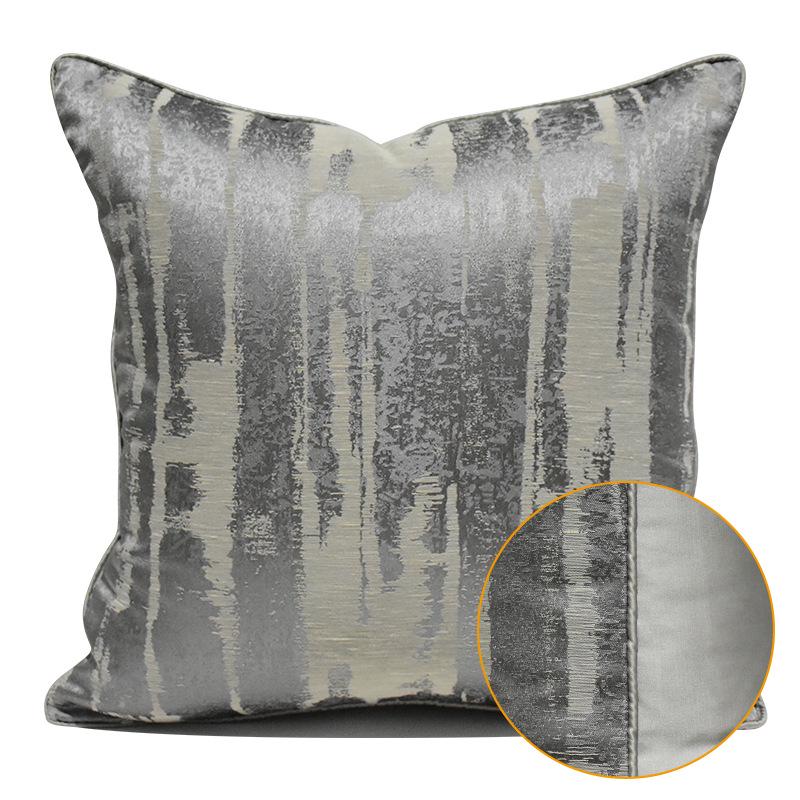Villa Large Cushion Sofa: Soft Furnishings, Bedroom Furniture, Abstract Pillowcase, Light Luxury Style
