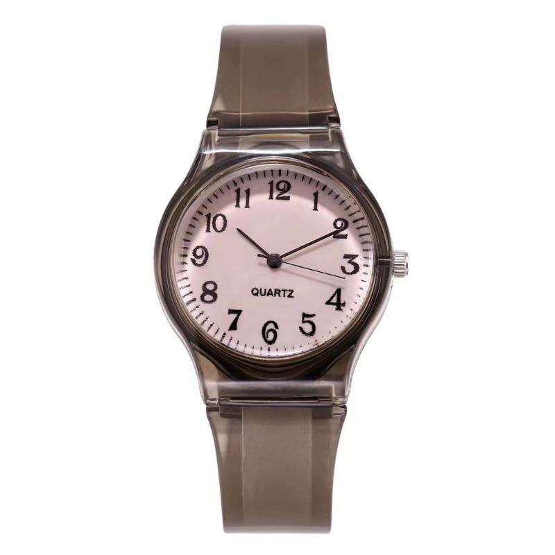Colorful Transparent Strap Children's Watches Simple Sports Multi-color Wristwatch Unisex Quartz Watches for Kids Gifts reloj