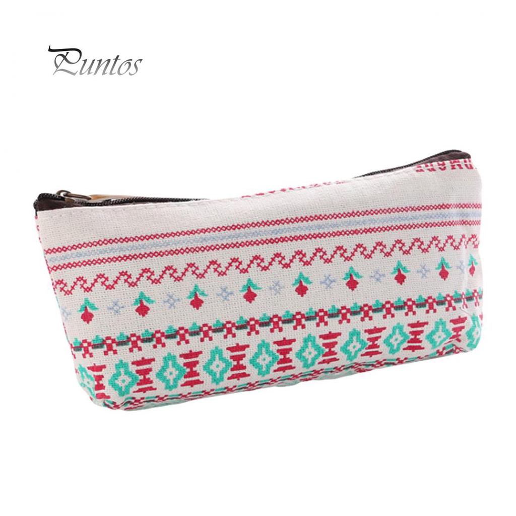 Cute Whale Flower Printed Girls Boys School Student Pencil Case Pen Storage Bag