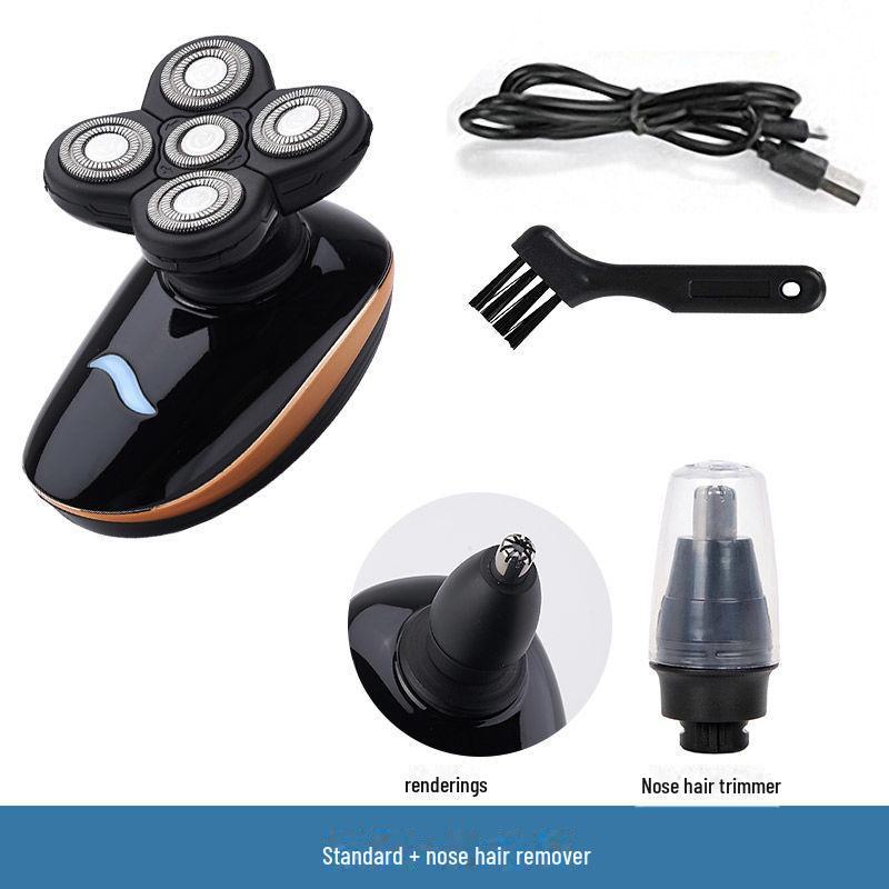 Çok İşlevli USB Araba Tıraş Makinesi Yüz Yıkama ve 5 Bıçaklı Tıraş Bıçağı ile