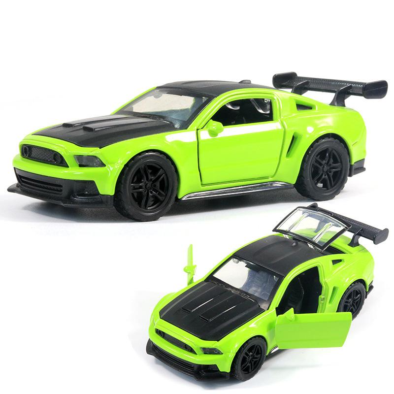 Bag 1:36 Alloy Sports Car Model with Sound and Light Pull Back Door Children's Toys Car Boy Women's Gifts Wholesale