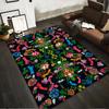 Colorful Artistic Floral Carpet with Eye Symbols and Hand Motifs Suitable for Use As an Anti-slip for Living Room Bedroom Sofas