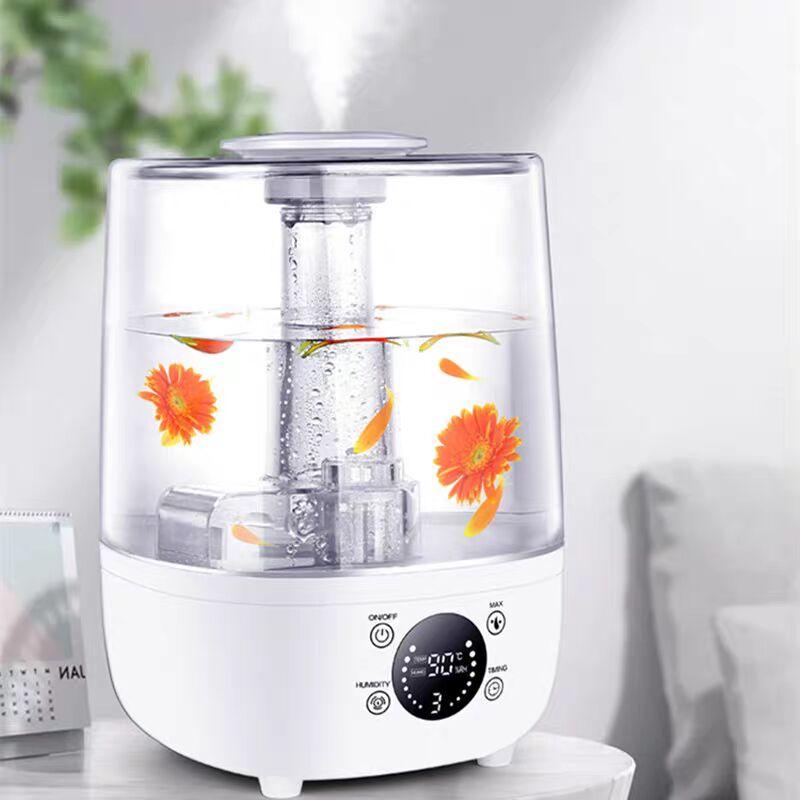 2000ML Smart Electric Air Humidifier Remote Control Timer Double Mist Essential Oil Aroma Diffuser Home Office Adjustable Fogger
