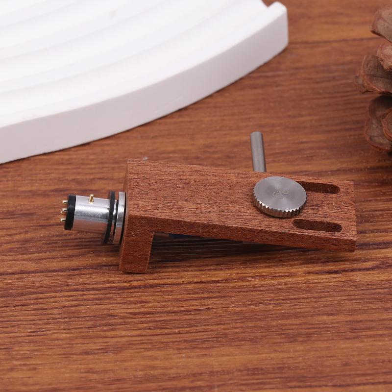 Universal Wood Turntable Headshell Mount For LP Turntables Durable Phono Cartridge Stylus Pointer Replacement Accessory