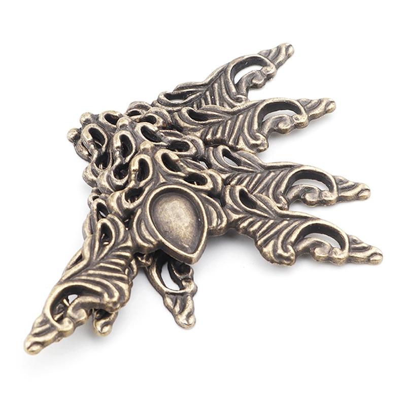 10Pcs Metal Angle Corner Brackets Photo Albums Menus Frame Furniture Decorative Protector Diy Crafts Furniture Decorative Protector