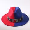 Popular European and American Classic Double-color Wide-brimmed Top Hat Men's and Women's Fashion OL Style Cowboy Hat Jazz Hat