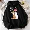 Cartoon Katze Trinken Gehaltserhöhung Getränke Herren Kapuzenjacke Lässige Cartoon Hoodies Vergnügen Sweatshirts Zuhause Harajuku Oberteile