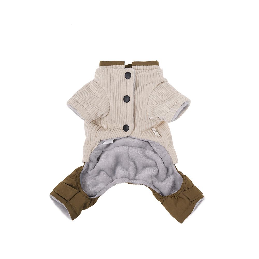 Neue Hundekleidung, bequeme Flanell-Hundevierbeinkleidung, hautfreundliche, weiche und warme Hundekleidung